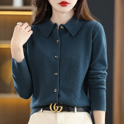 Grace Soft Knit Button-Up