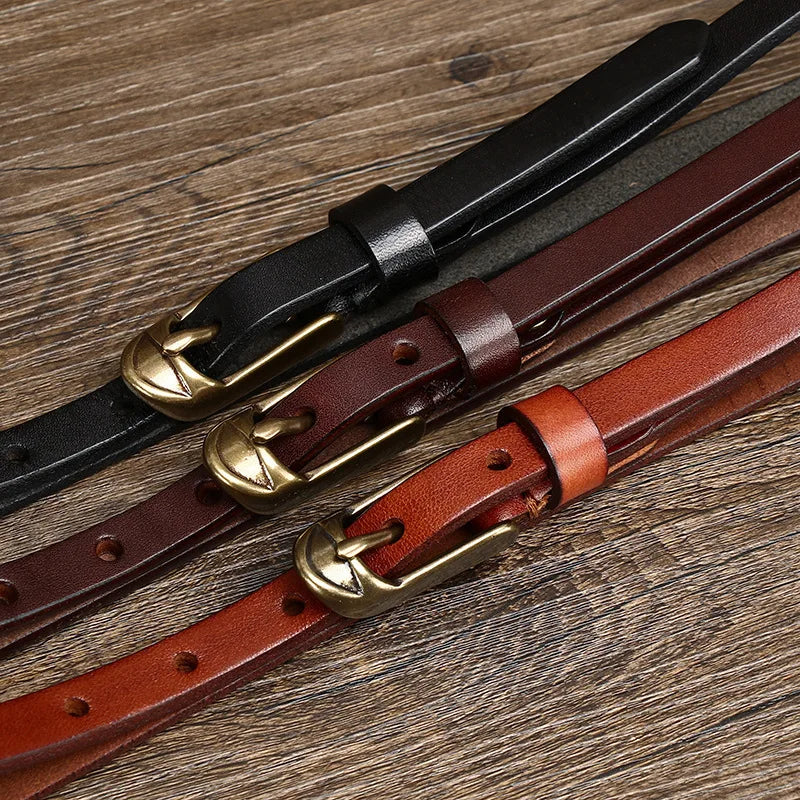 Quinn Slim Leather Belt