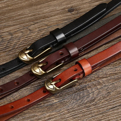 Quinn Slim Leather Belt