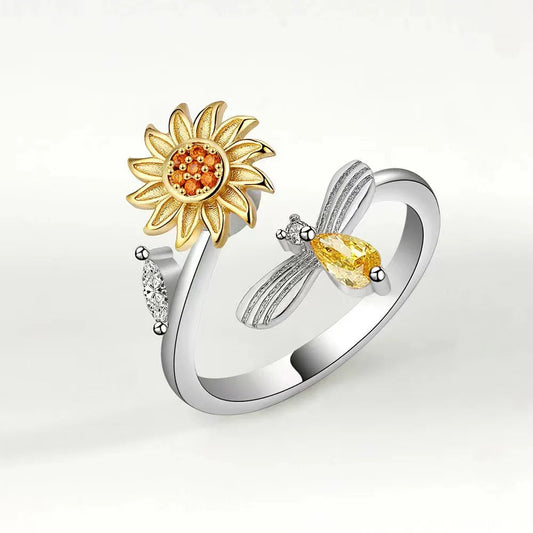 Bloom & Bee Zircon Ring