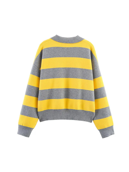 Varsity Striped Knit Polo