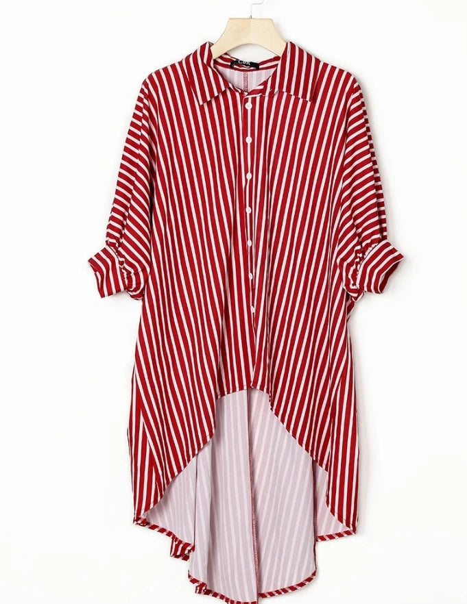 Uptown Stripe Flow Tunic