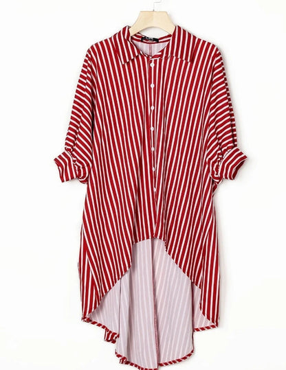 Uptown Stripe Flow Tunic