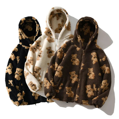 Teddy Zip Sherpa Hoodie