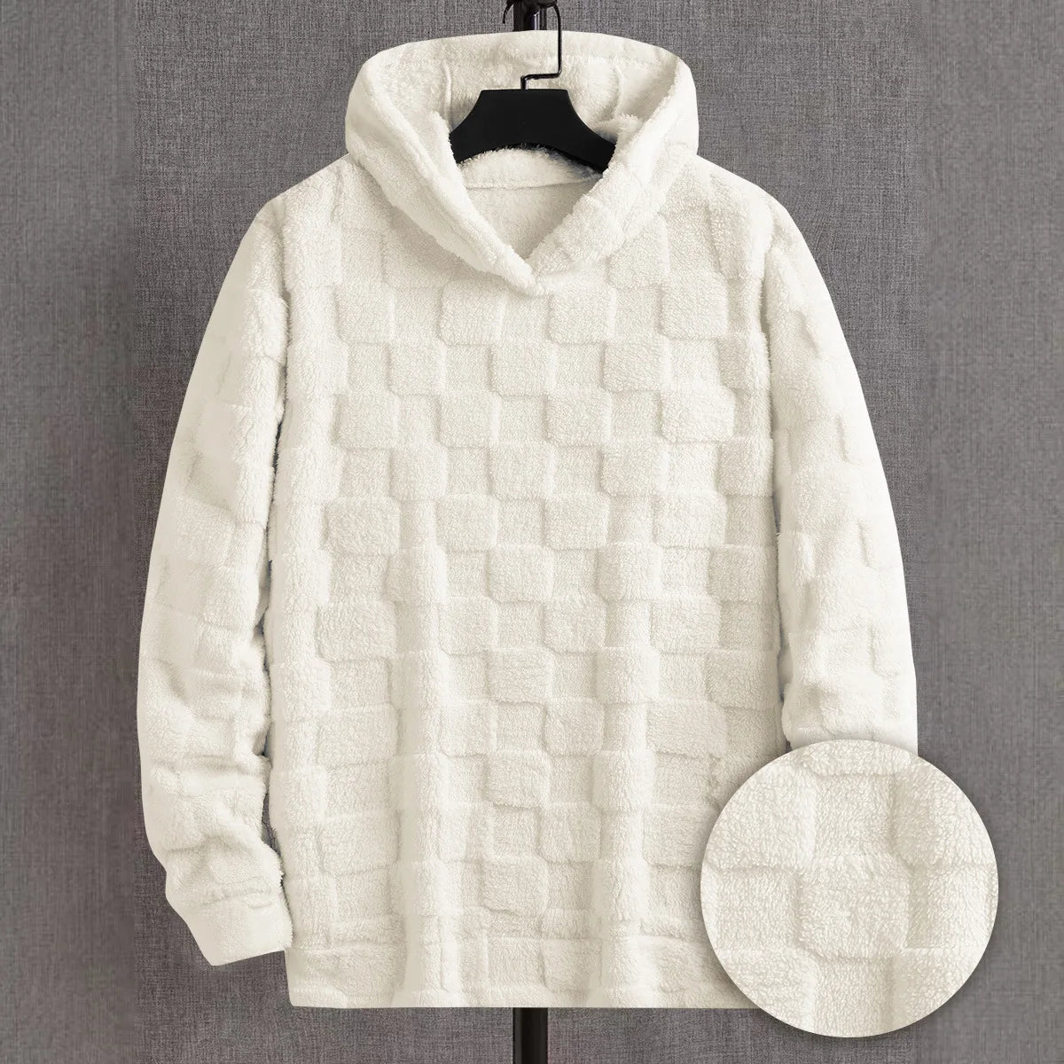 Studio Check Hooded Sweatshirt