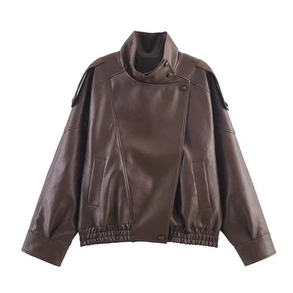 Rebel High-Neck Moto Jacket