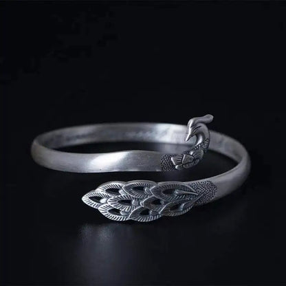 Imperial Peacock Cuff Bracelet