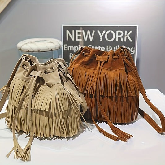 Canyon Fringe Bucket Bag