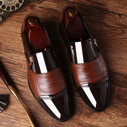 Baron Dual-Texture Zip Loafer