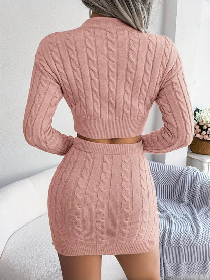Serene Cable-Knit Duo