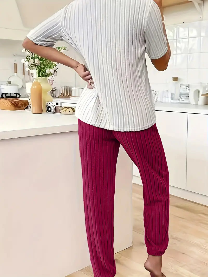 Amore Ribbed Loungewear Set