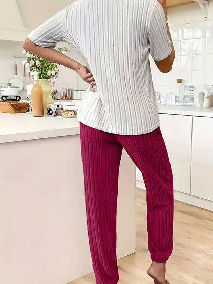 Amore Ribbed Loungewear Set