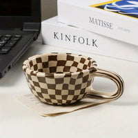 Beige & Brown Checkered