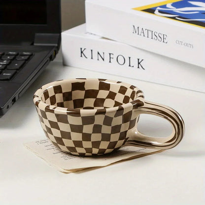 Artisan Checkered Morning Mug