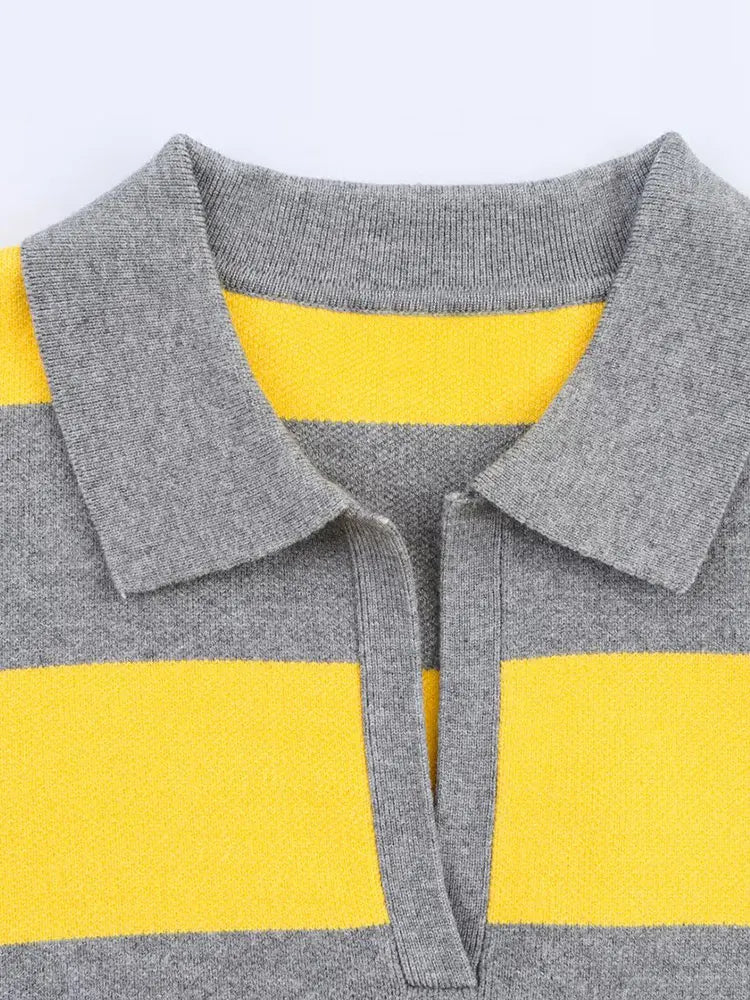 Varsity Striped Knit Polo