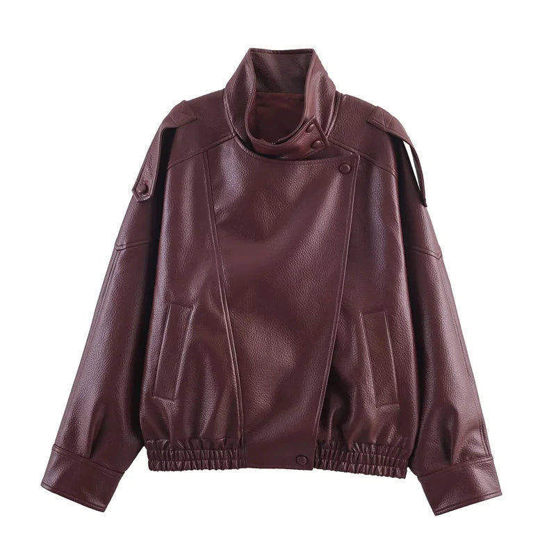 Rebel High-Neck Moto Jacket