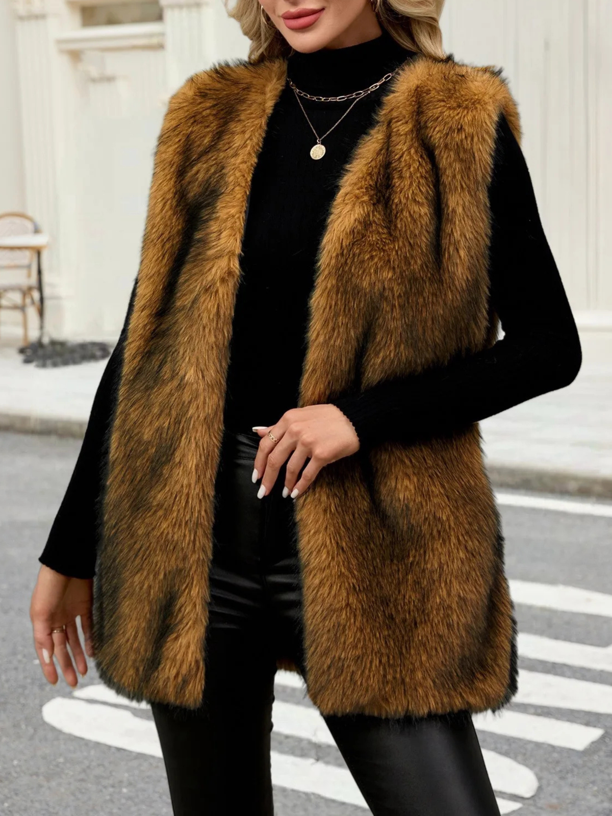 Madison Faux Fur Vest