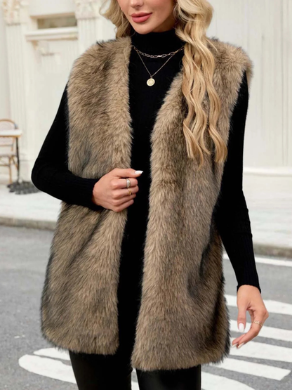 Madison Faux Fur Vest