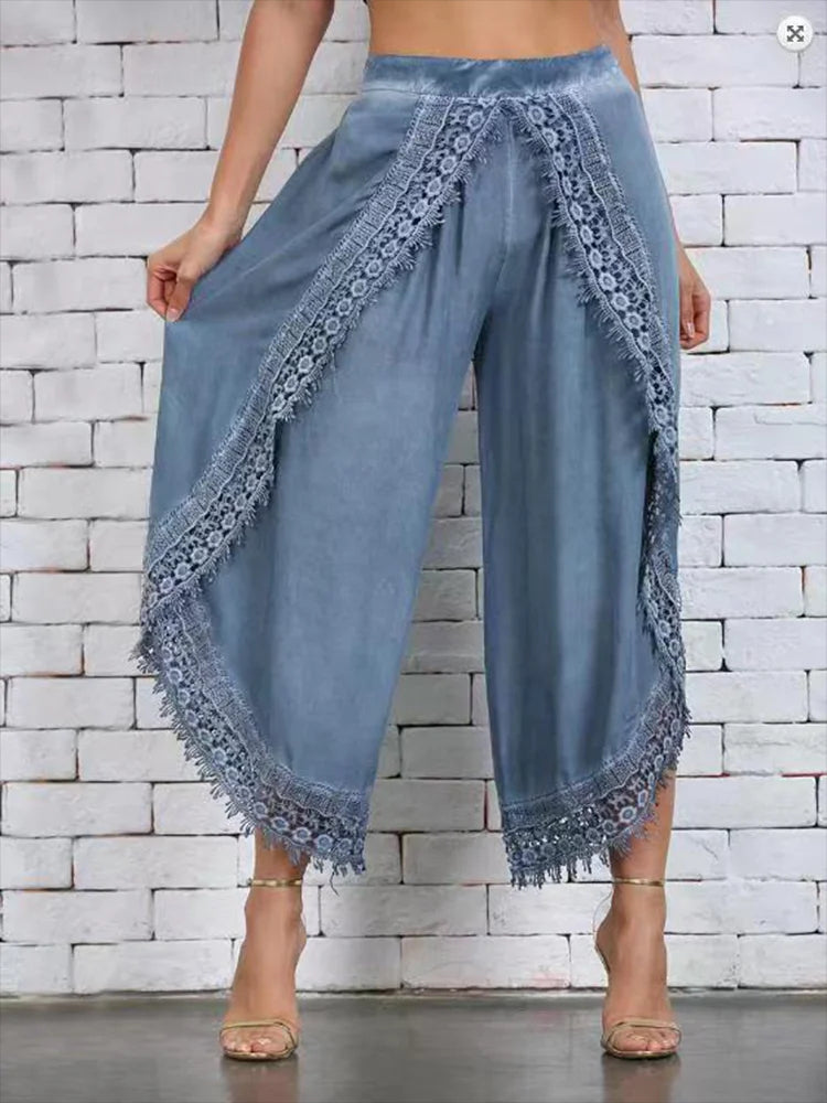 Athena Scalloped Hem Trouser