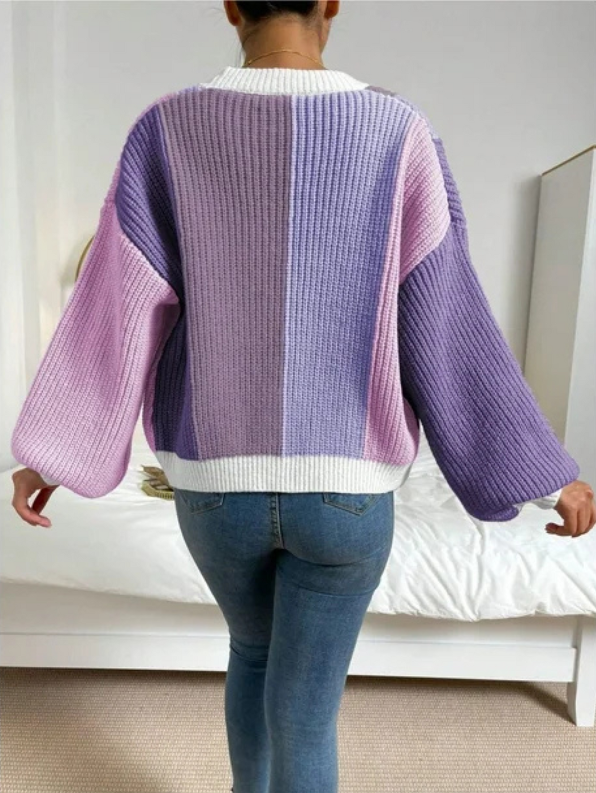Lucid Block Knit Cardigan