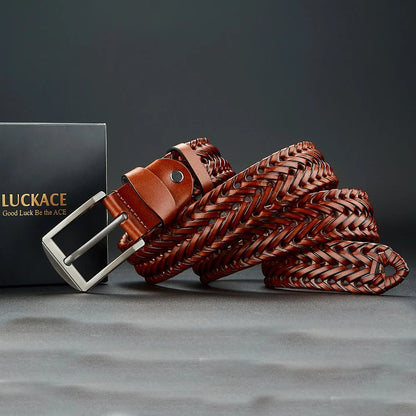 Kingsley Woven Leather Belt