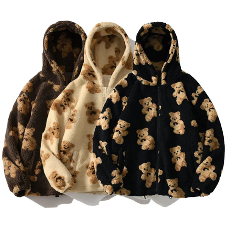 Teddy Zip Sherpa Hoodie