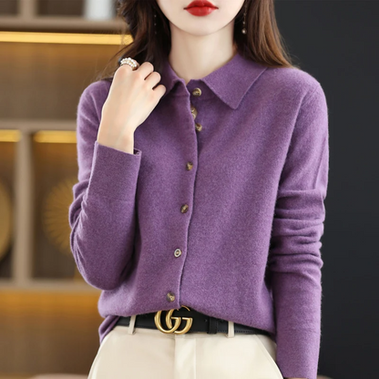 Grace Soft Knit Button-Up