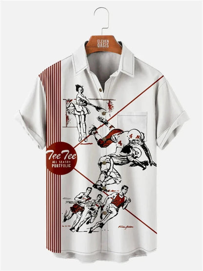 Athletic Society Button-Up Shirt