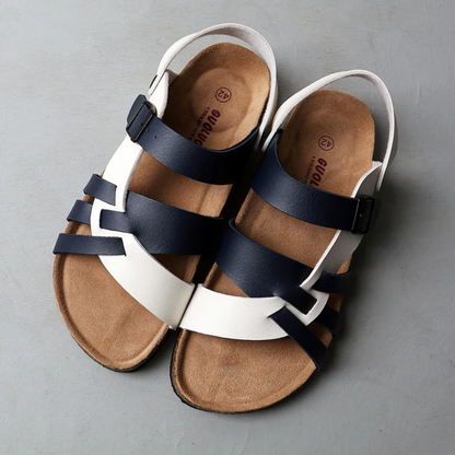 Monte Carlo Tri-Tone Woven Sandal