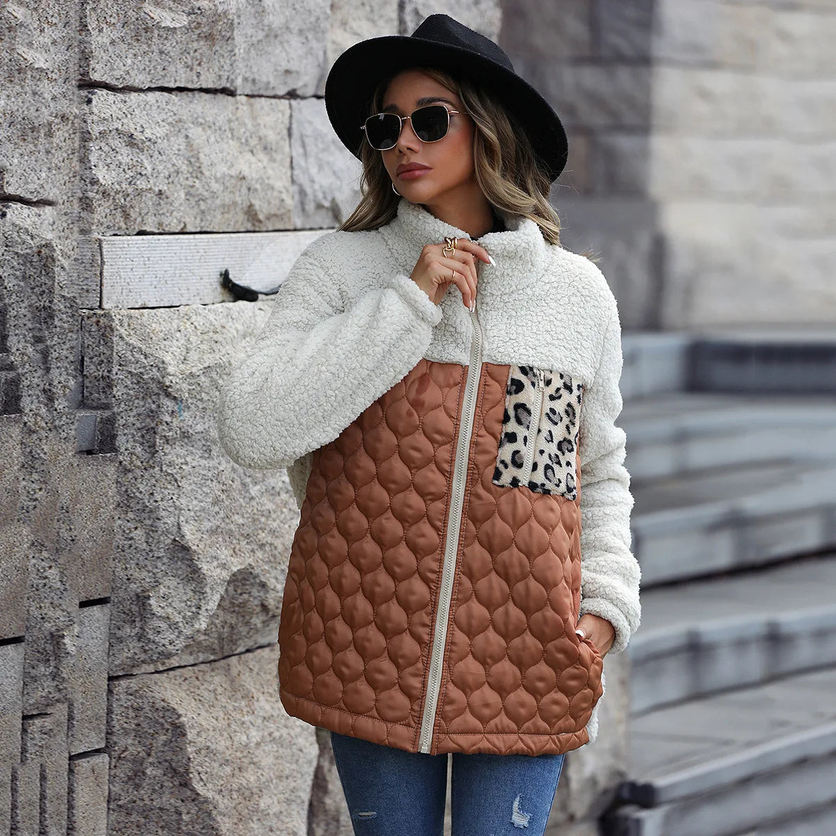 Feroce Quilted Sherpa Jacket