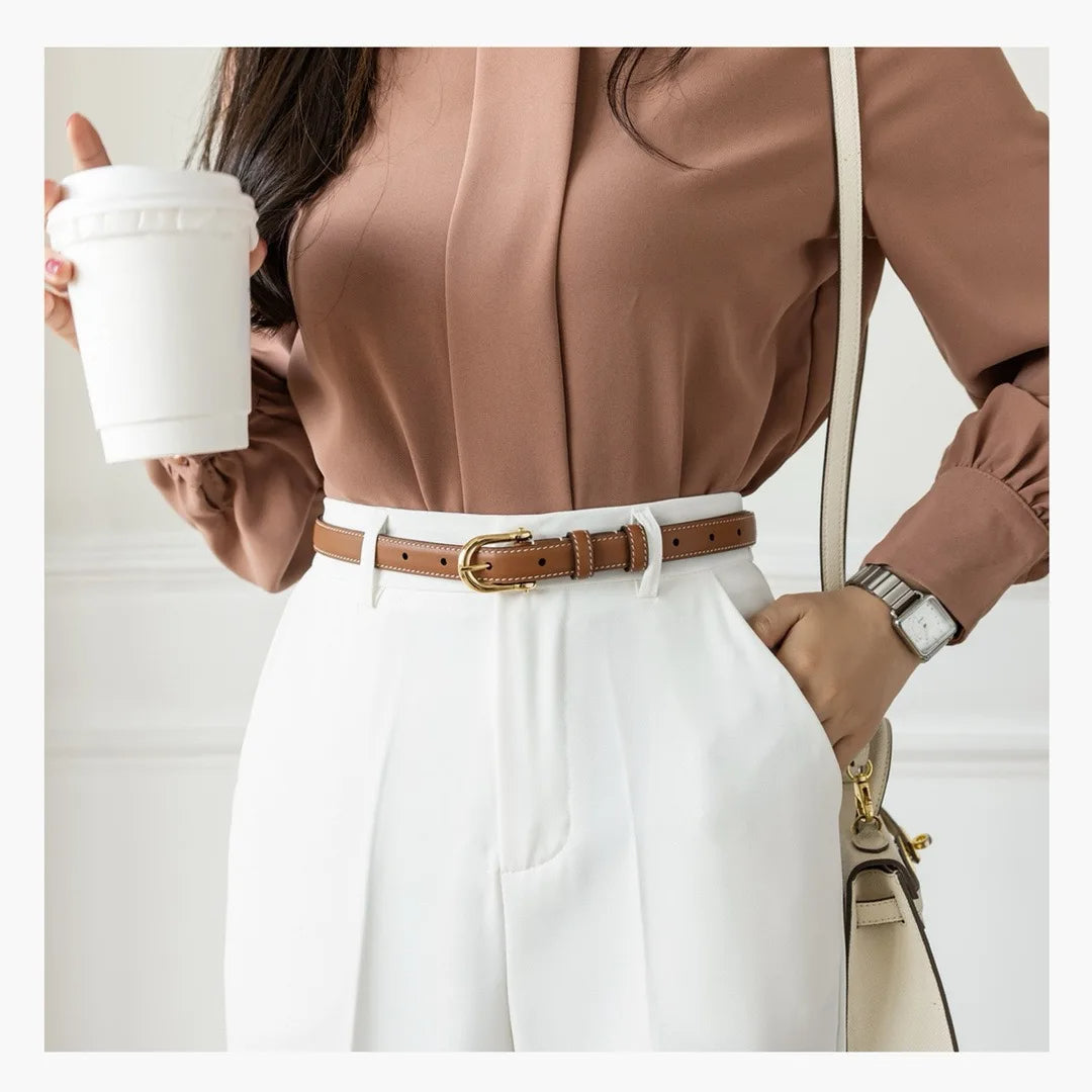 The Kensington Luxe Leather Belt