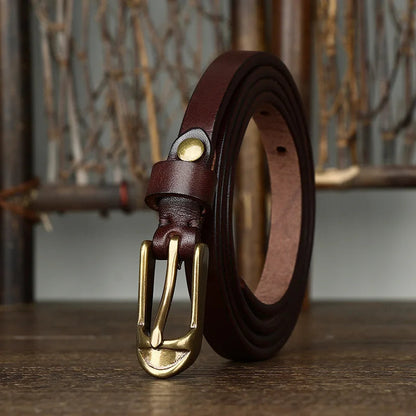 Quinn Slim Leather Belt