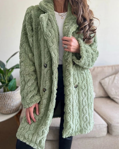 Manhattan Cable Knit Overcoat