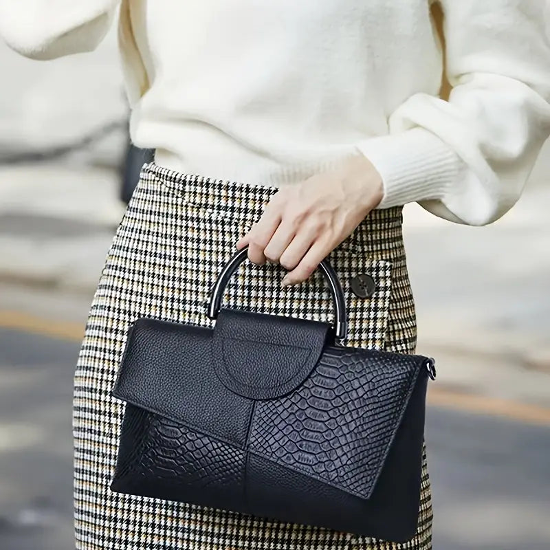 Serpenza Snake Embossed Bag