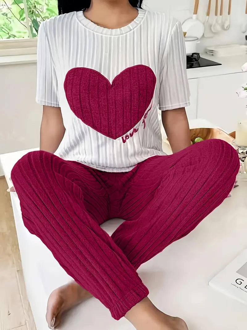 Amore Ribbed Loungewear Set