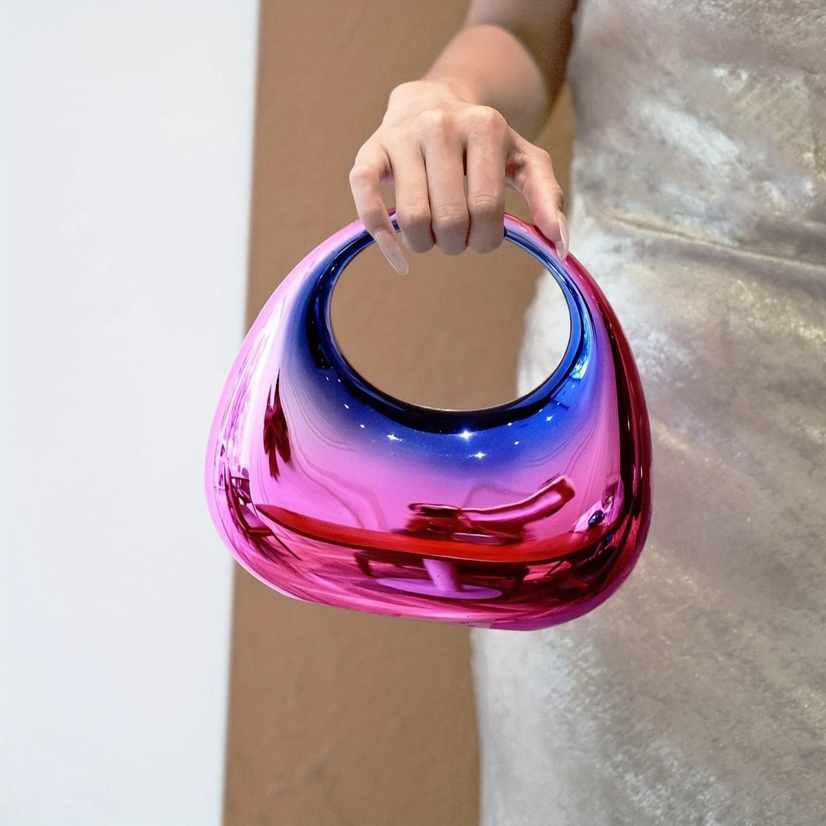 Nova Sculptural Clutch Bag
