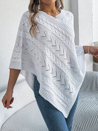 Novena Knit Sweater Poncho