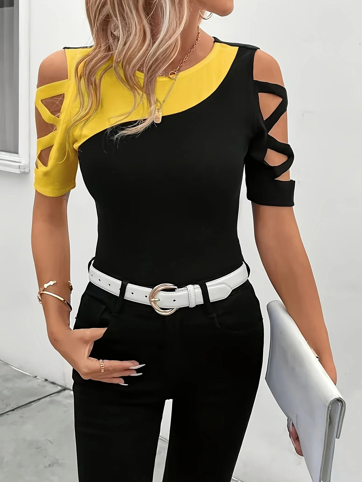 Camille Contrast Top
