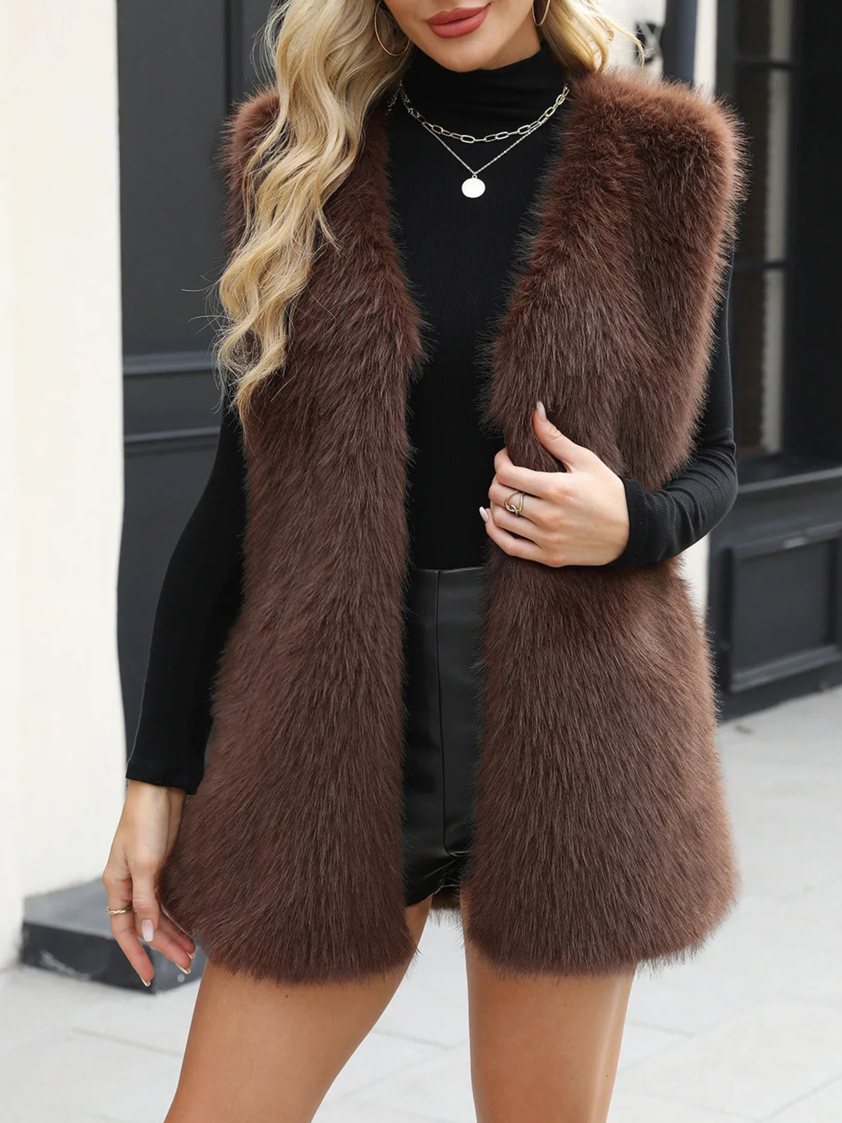 Madison Faux Fur Vest