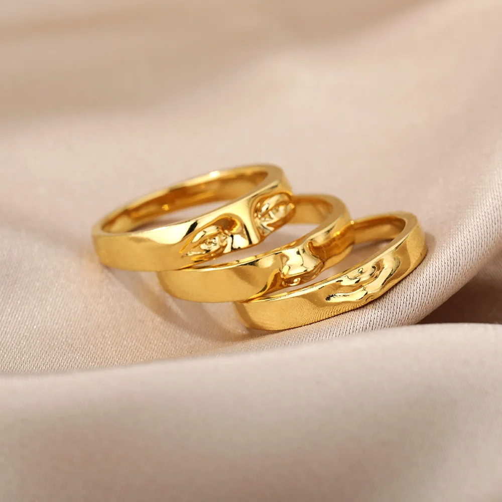 Trinity Face Ring Set