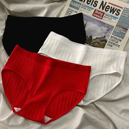 Serene Ribbed Cotton Panty Set
