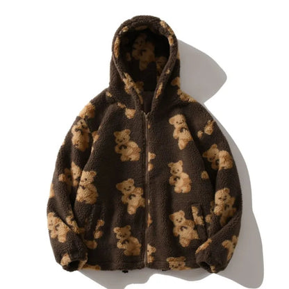 Teddy Zip Sherpa Hoodie