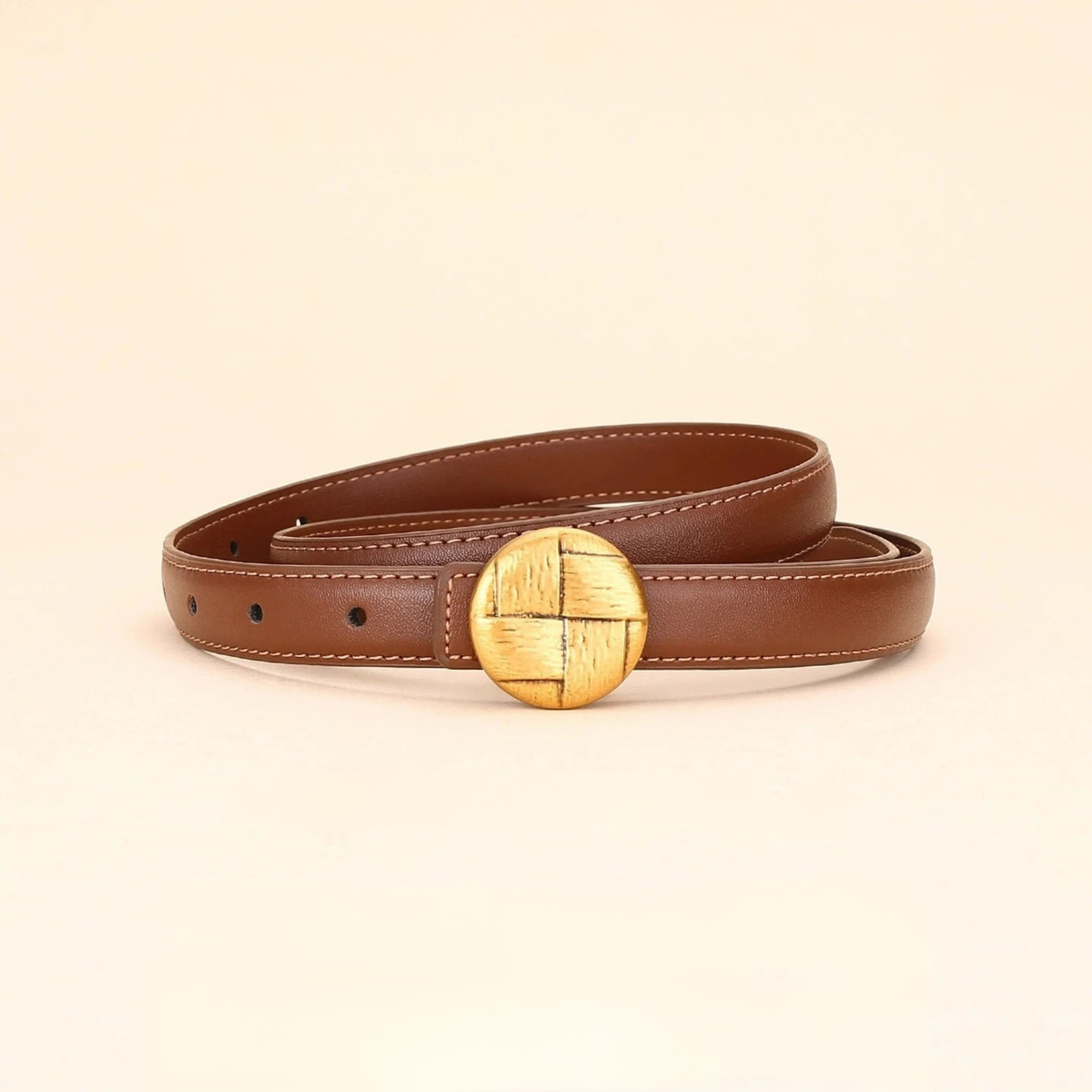 Sola Slim Leather Belt