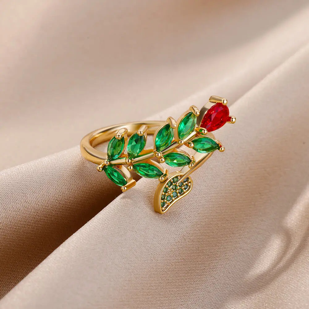 Rose d’Or Zircon Ring