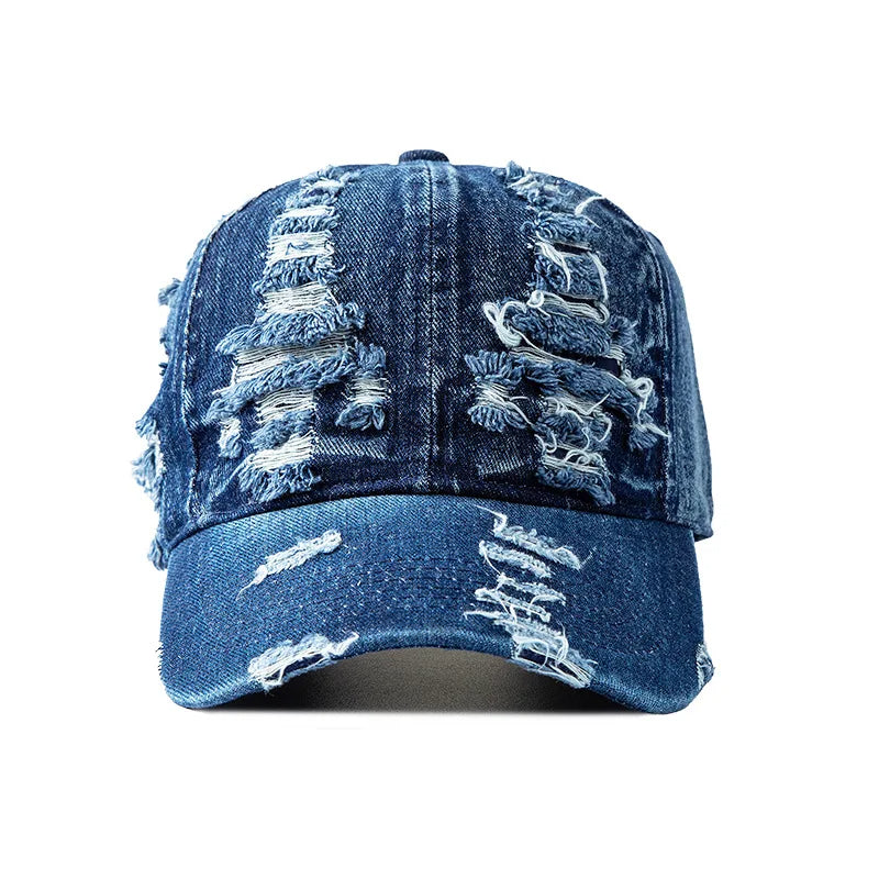 Untamed Distressed Denim Cap