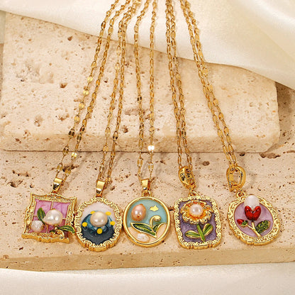 Heirloom Fleur Pendant Necklace