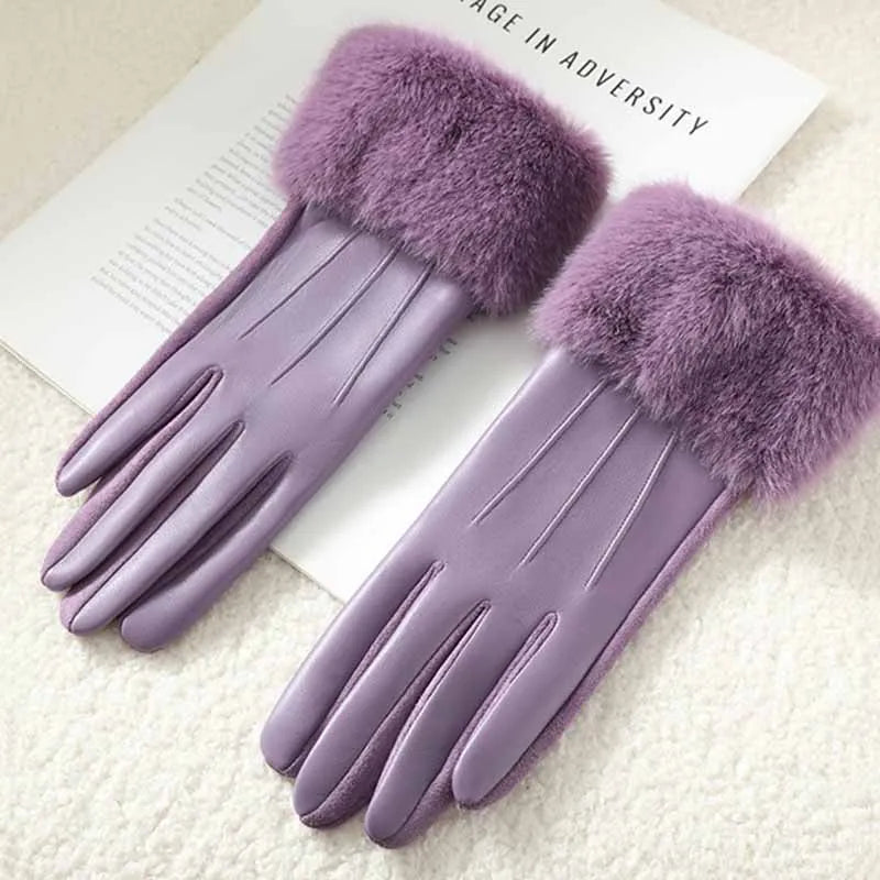 St. Claire Faux Fur Cuff Gloves