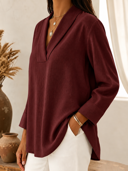 Aveline Shawl Collar Blouse