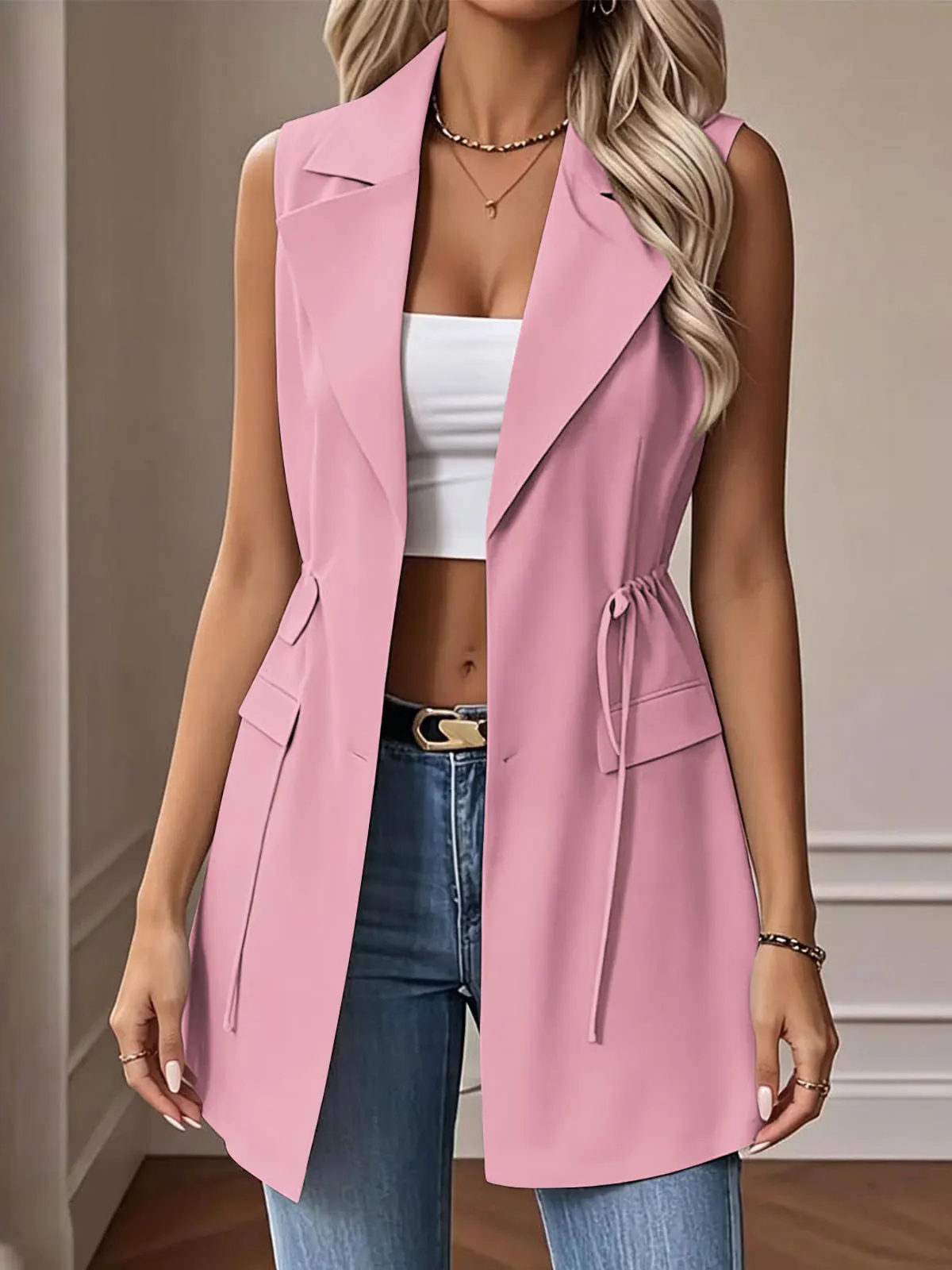Camille Longline Vest