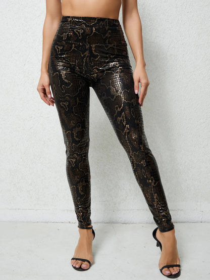 Venom Faux Leather Leggings